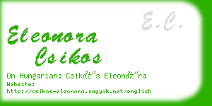 eleonora csikos business card
